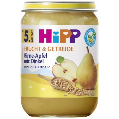 HiPP Bio Frucht und Getreide Birne-Apfel mit Dinkel, 190g