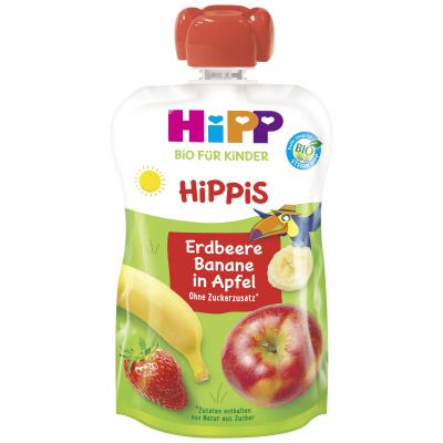 HiPP Bio für Kinder HiPPiS Erdbeere-Banane in Apfel 100g