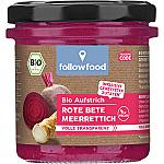 followfood Bio Rote Bete Aufstrich mit Meerrettich vegan 135g