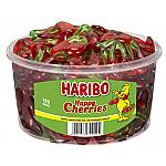 Haribo Fruit Gum Happy Cherries Can 150 pieces = 1200g.