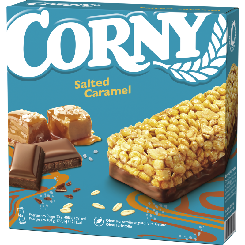 Corny Salted Caramel 6 x 23g, 138g-Schachtel