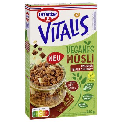 Dr. Oetker Vitalis Vegan Knusp Triple Chunks RAC MB 410g