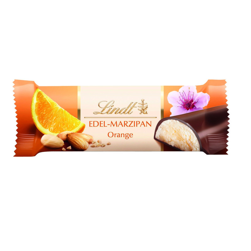 Lindt Orange Marzipan Bar 50g