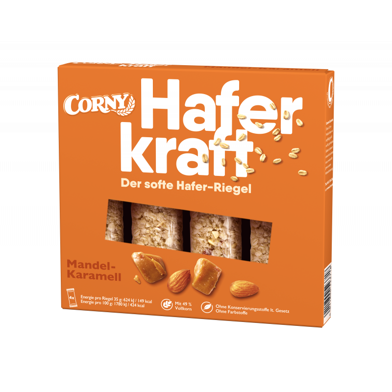 Corny Haferkraft Mandel Karamell 4x35g