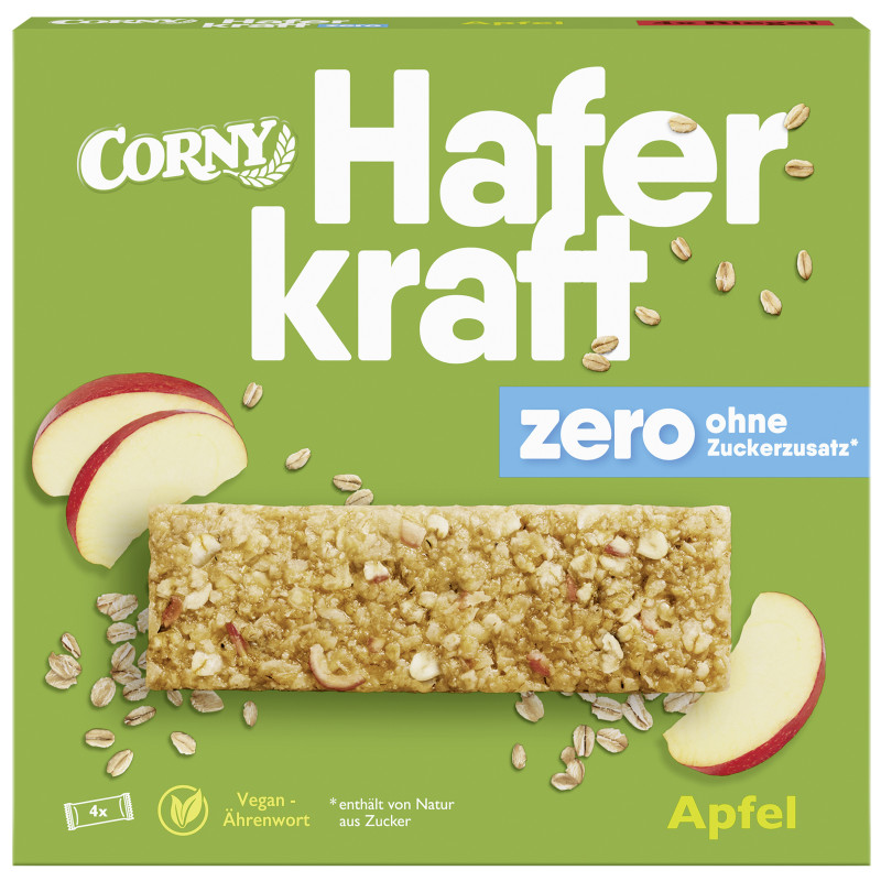 Corny Haferkraft zero Apfel 4 x 35g = 140g