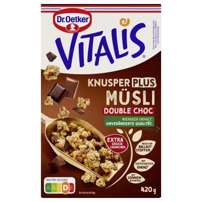 Dr. Oetker Vitalis KnusperPlus Double Choc RAC MB 420g