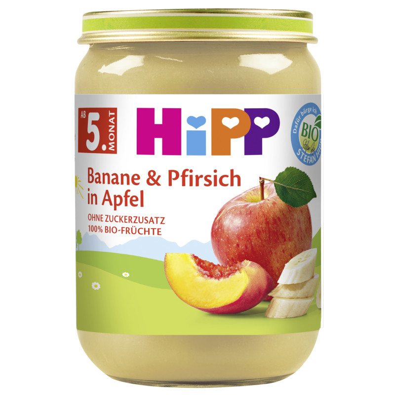 HiPP Banana and Peach in Apple 190g