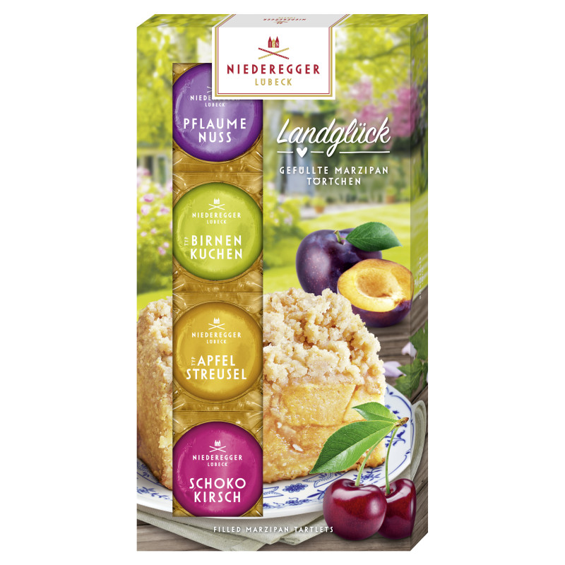 Niederegger Gefüllte Marzipan Törtchen "Landglück" 112g
