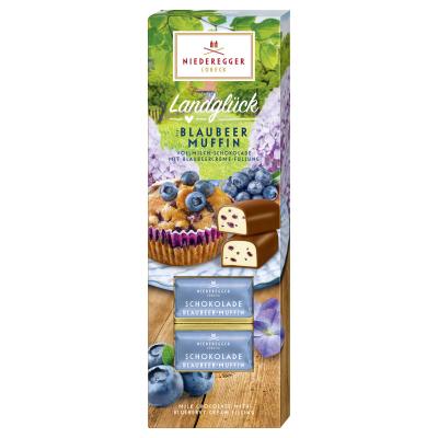 Niederegger Schokoladen Klassiker Typ Blaubeer Muffin 'Landglück' 100g