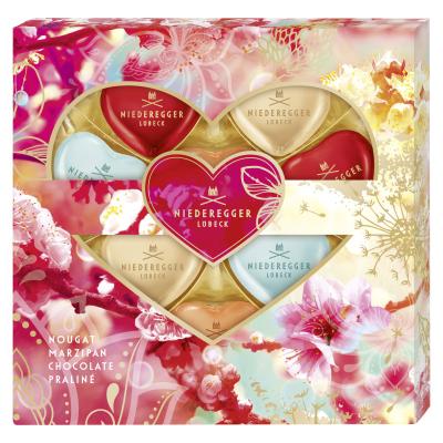 Niederegger Meisterselektion Herzen »Flowers« 125g