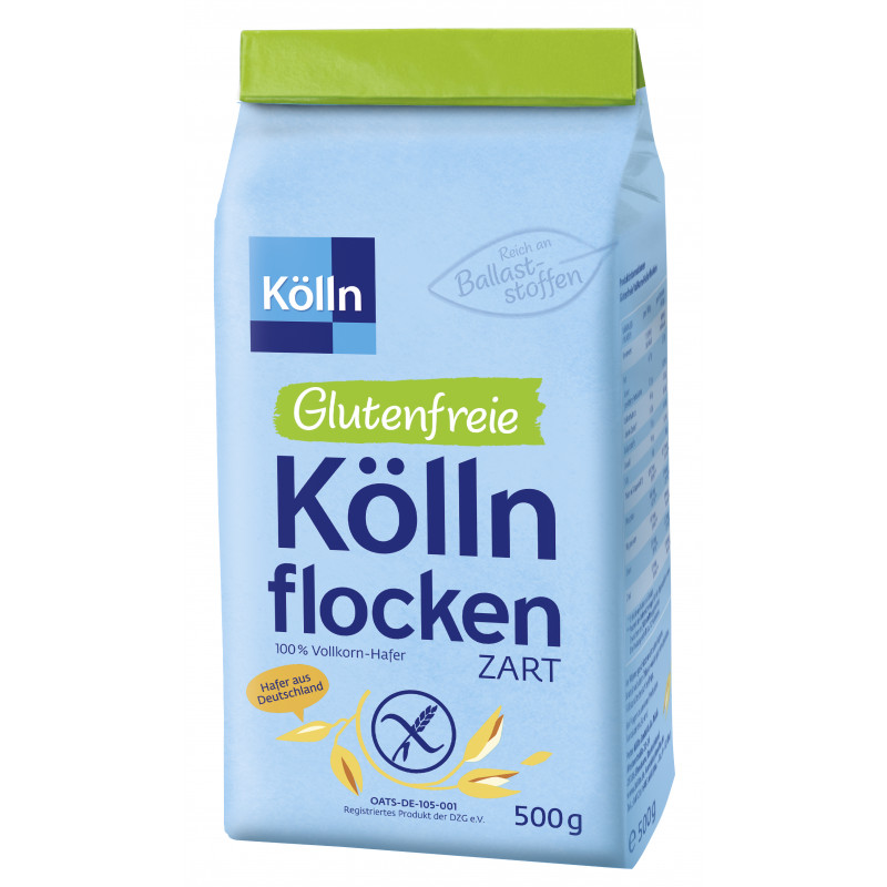 Gluten-Free Kölln Flakes Tender 500g - 100% Whole Grain Oats