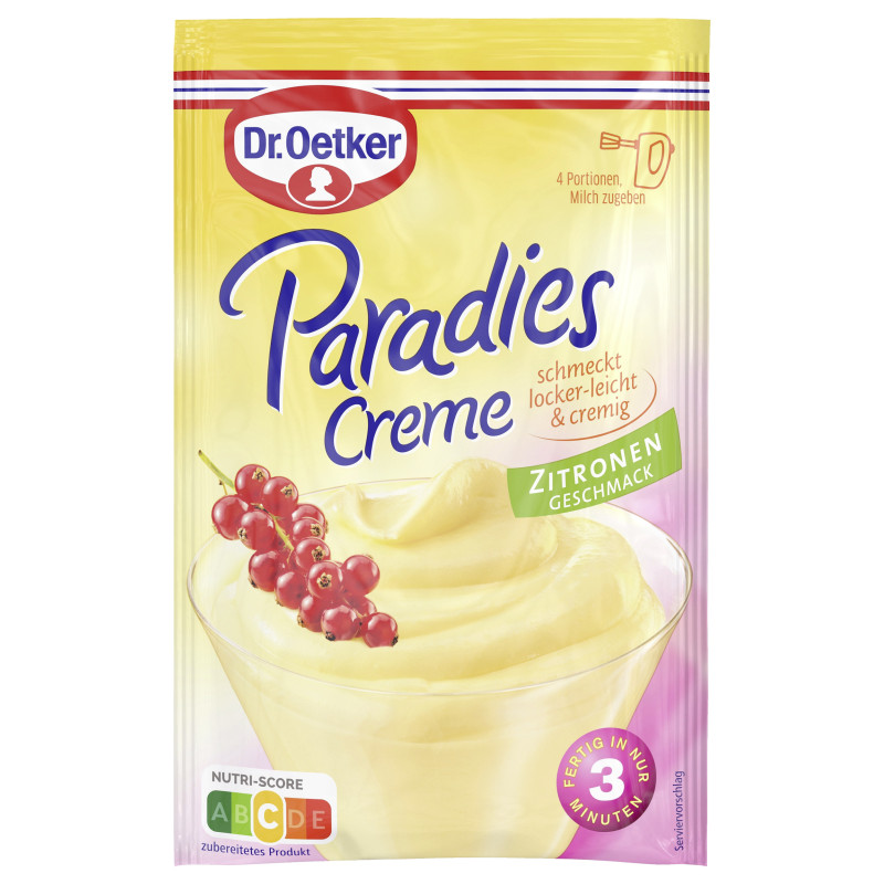 Dr. Oetker Paradies Creme Zitronen-Geschmack 300ml