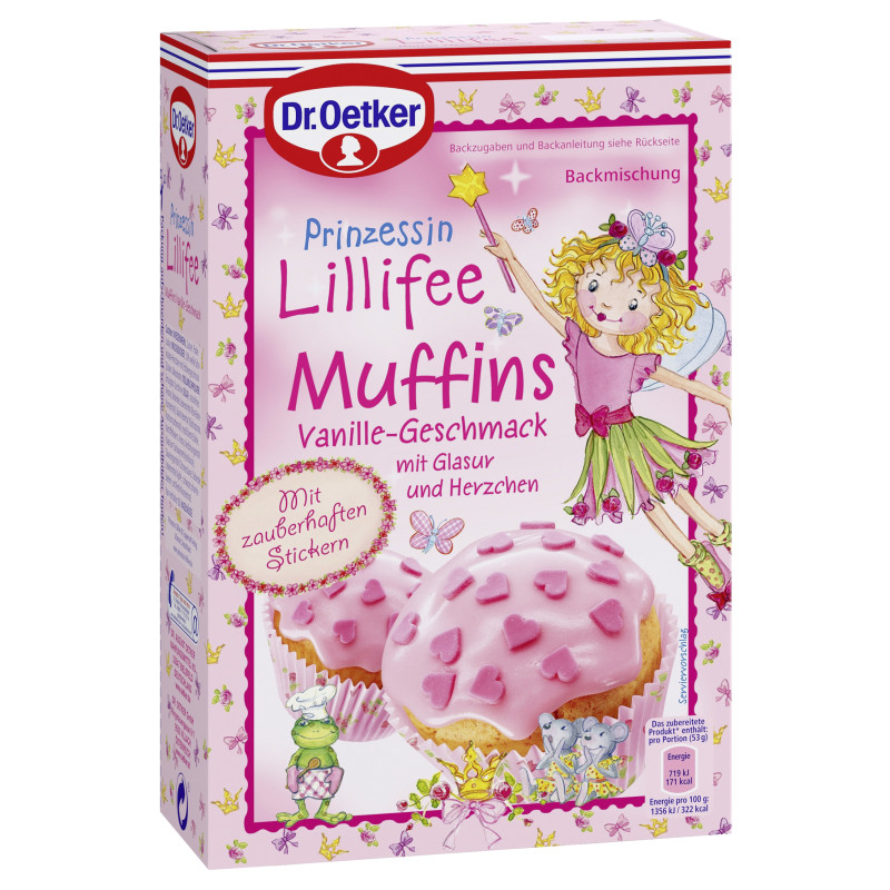 Dr. Oetker Prinz. Lillifee Muffins Vanille 397g