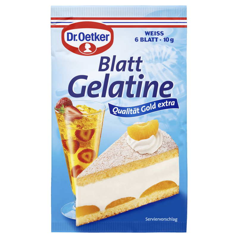 Dr. Oetker Blatt Gelatine weiß 10g