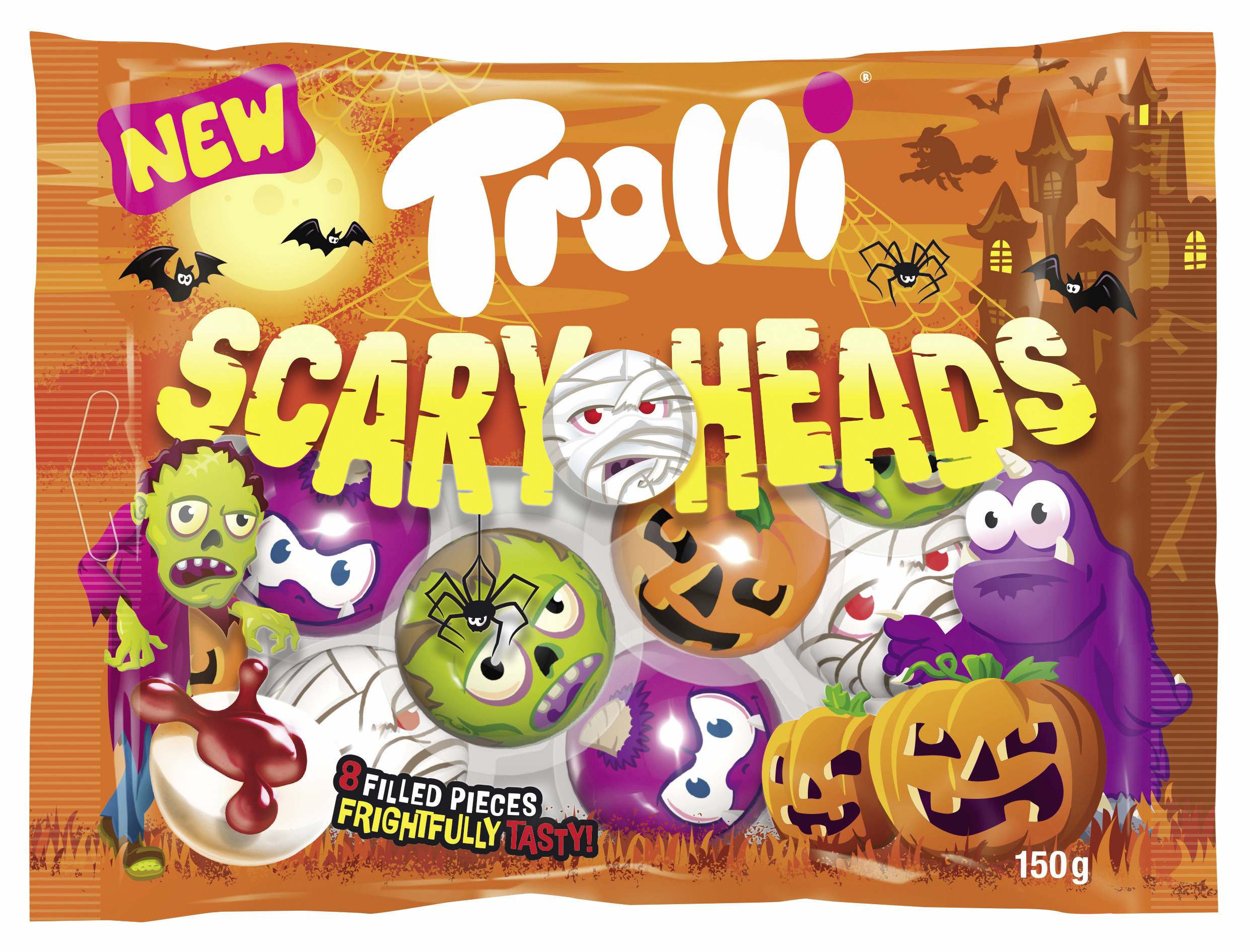 Trolli Scary Heads 150g