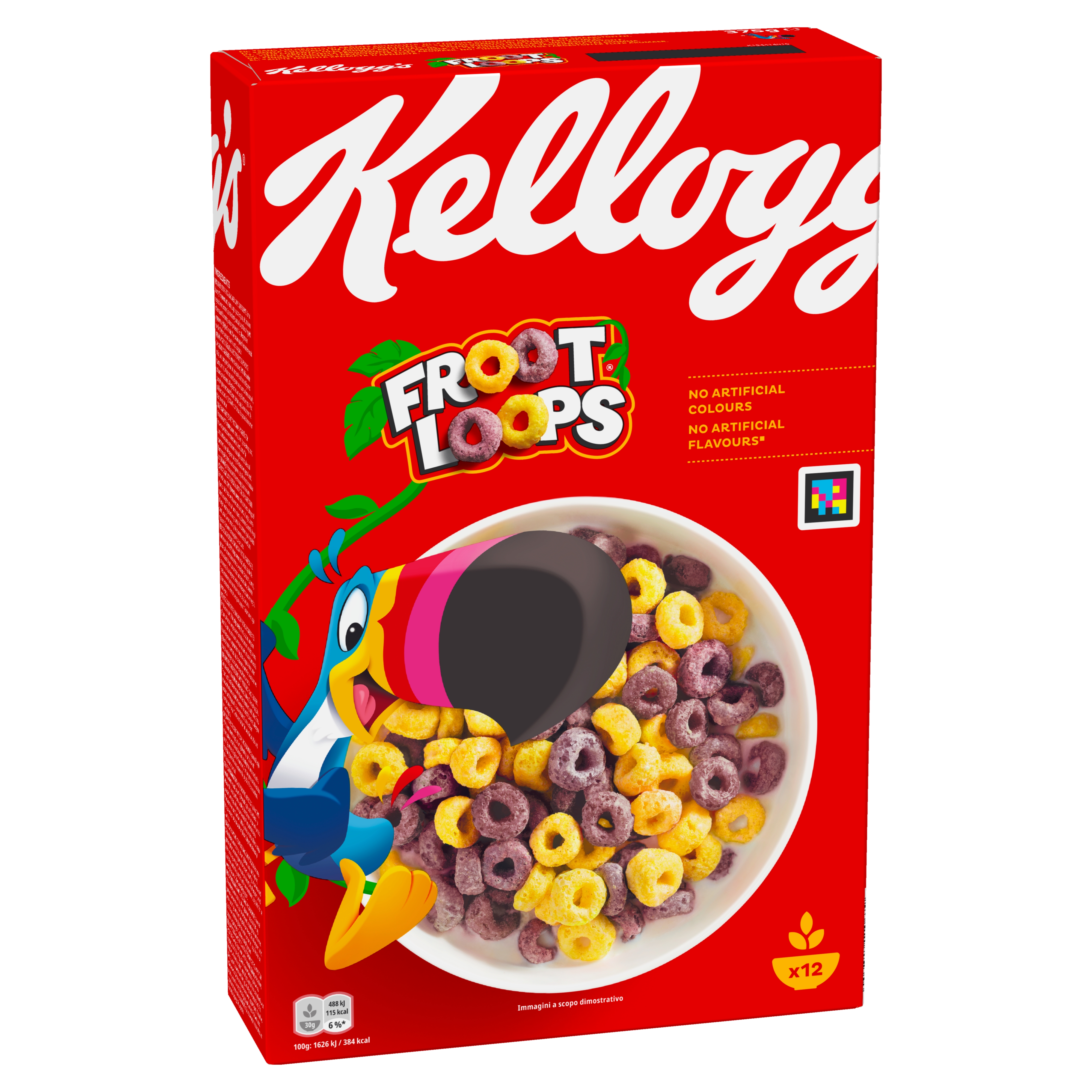 Kellogg's Knusprige Getreideringe mit Fruchtgeschmack 375g