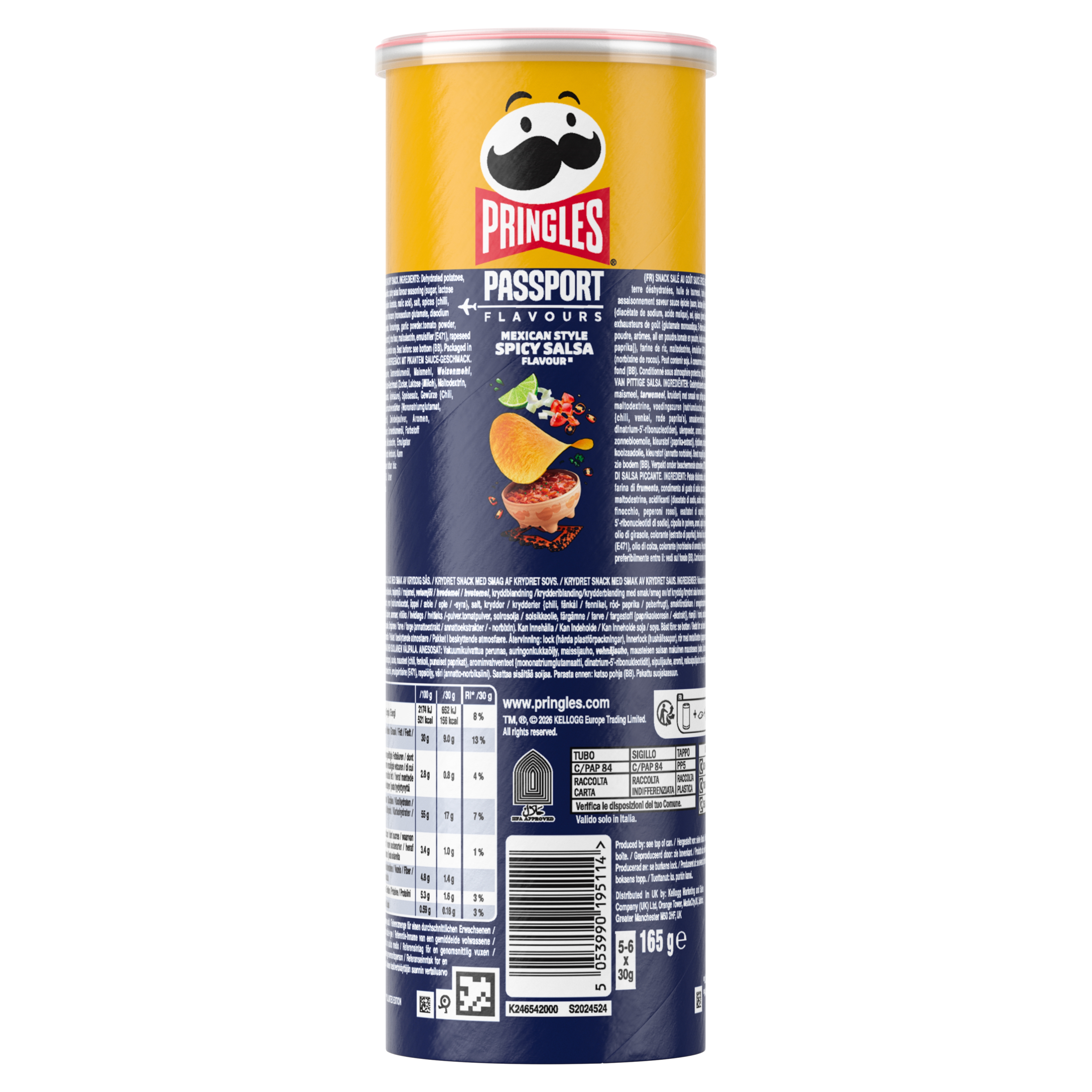 Pringles Knabbergebäck Pikanter Saucengeschmack 165g