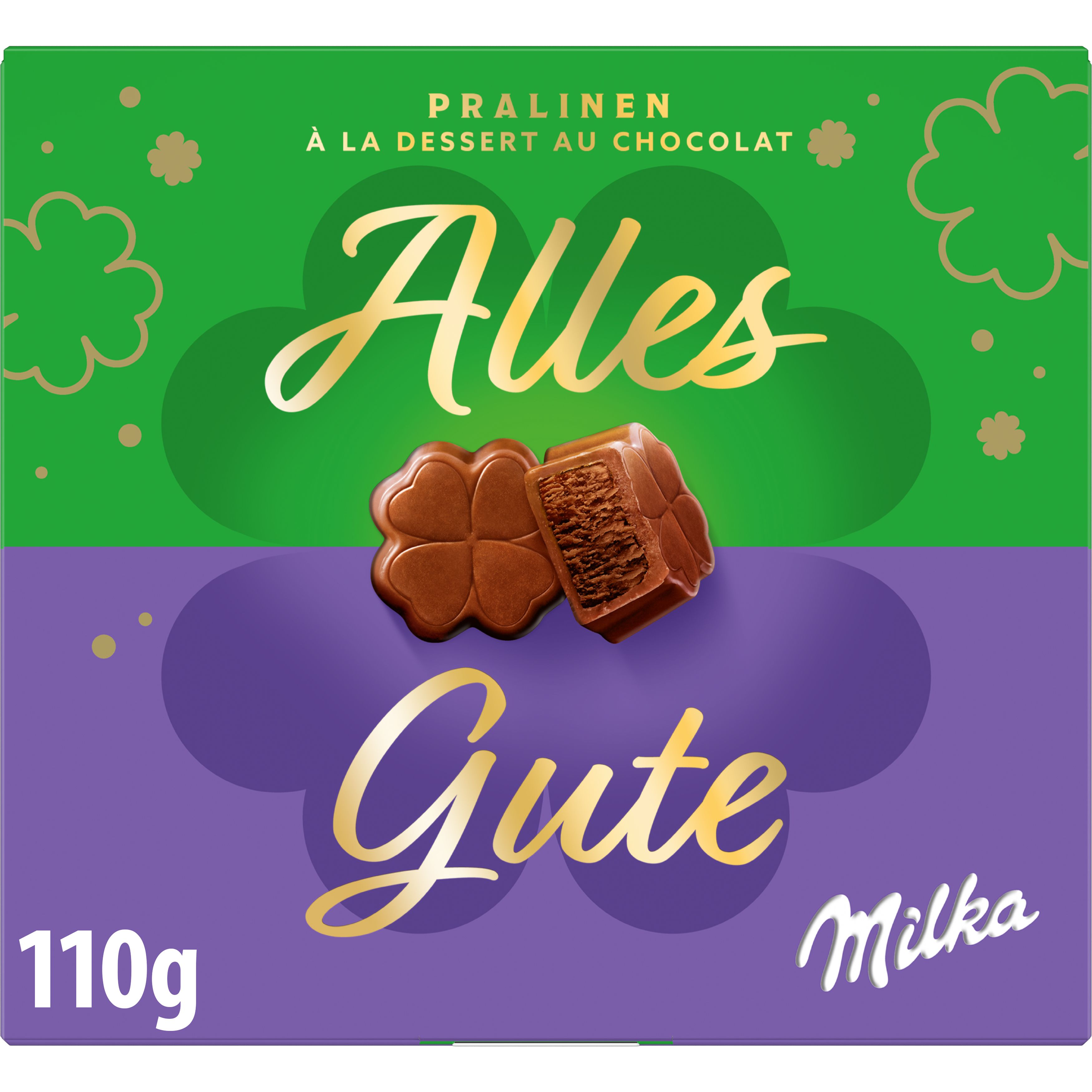 Milka Alpenmilch Schokolade Pralinen mit Kakaocrème 110g