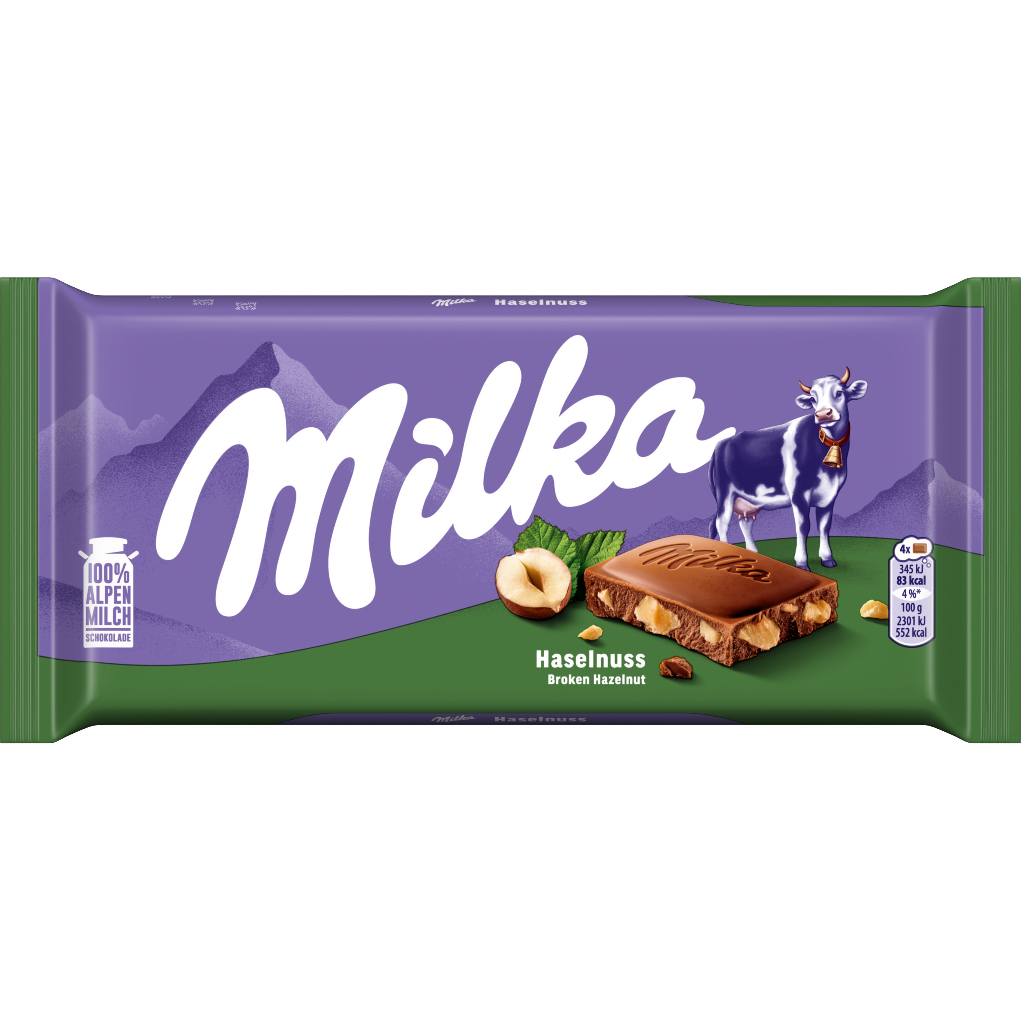 Milka Alpine Milk Hazelnut 90g