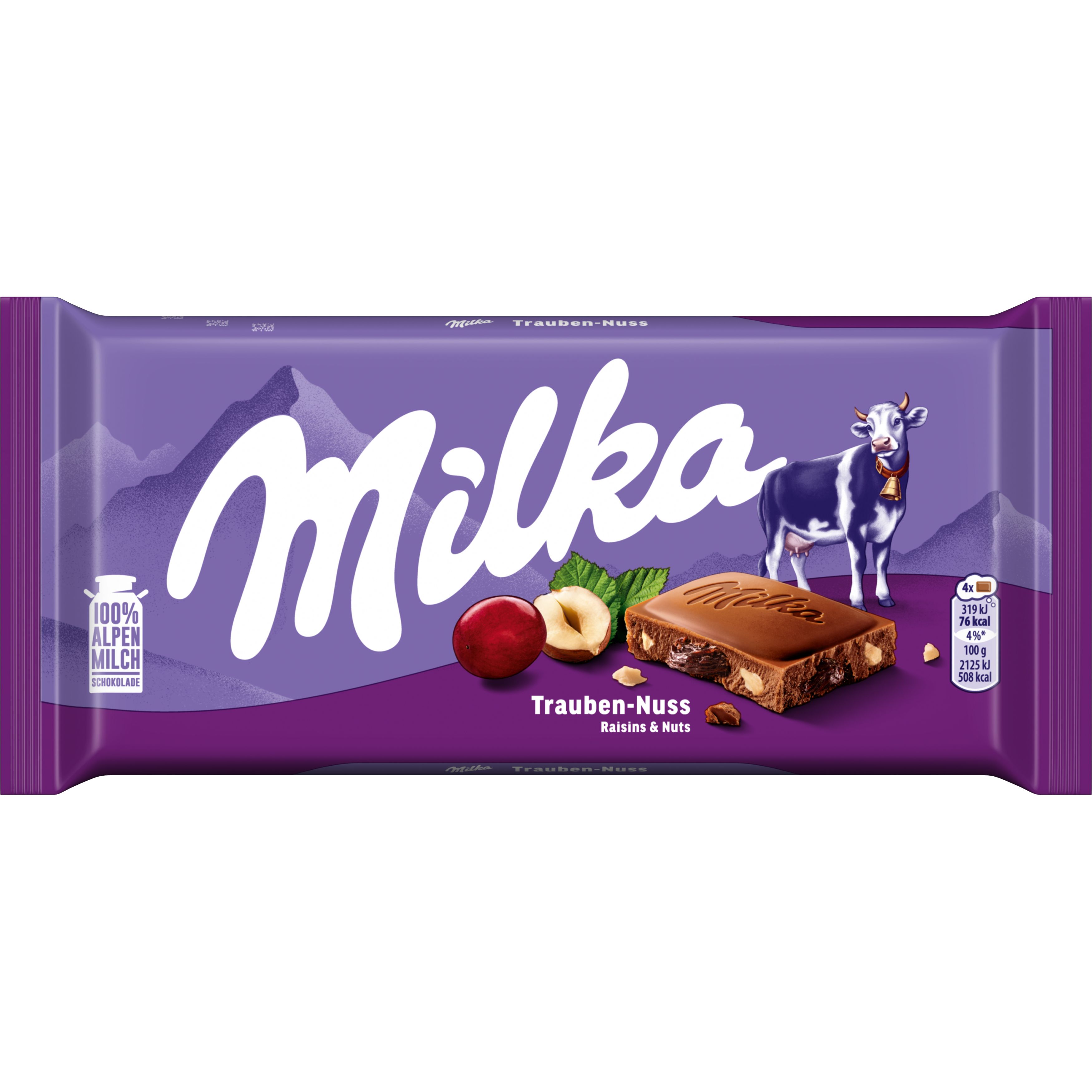 Milka Alpenmilch Trauben Nuss 90g