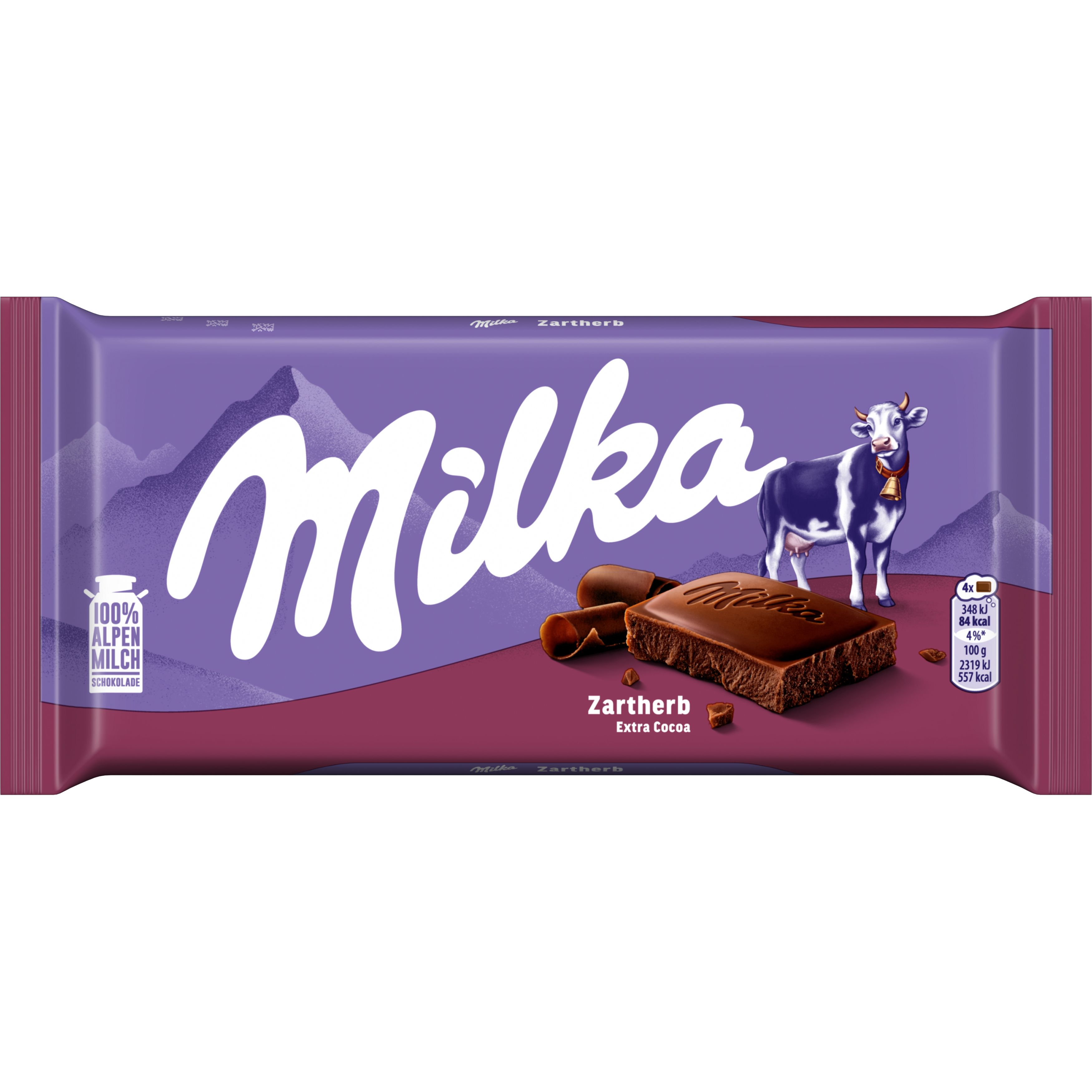 Milka Zartherbe Alpenmilch Schokolade 90g