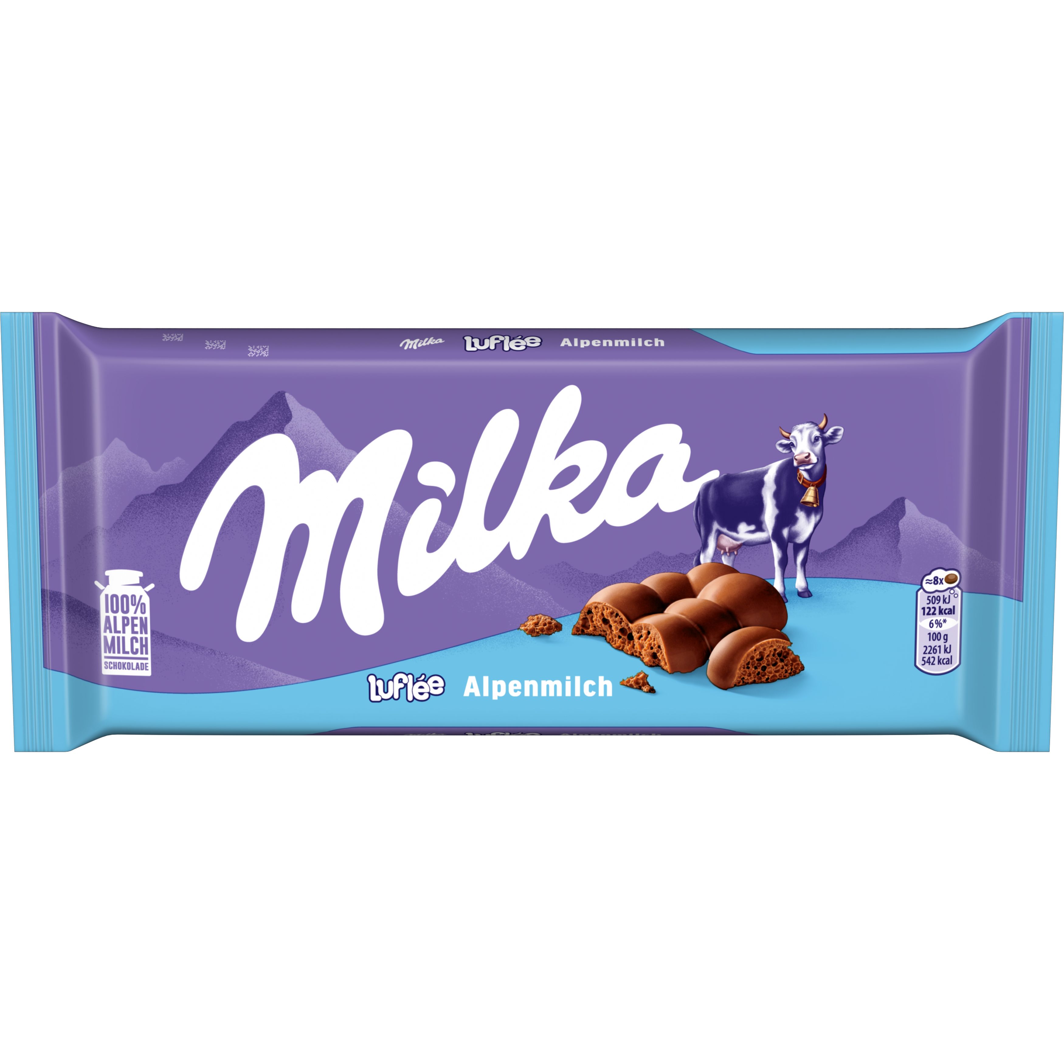Milka Alpine Milk Aerated Chocolate 90g