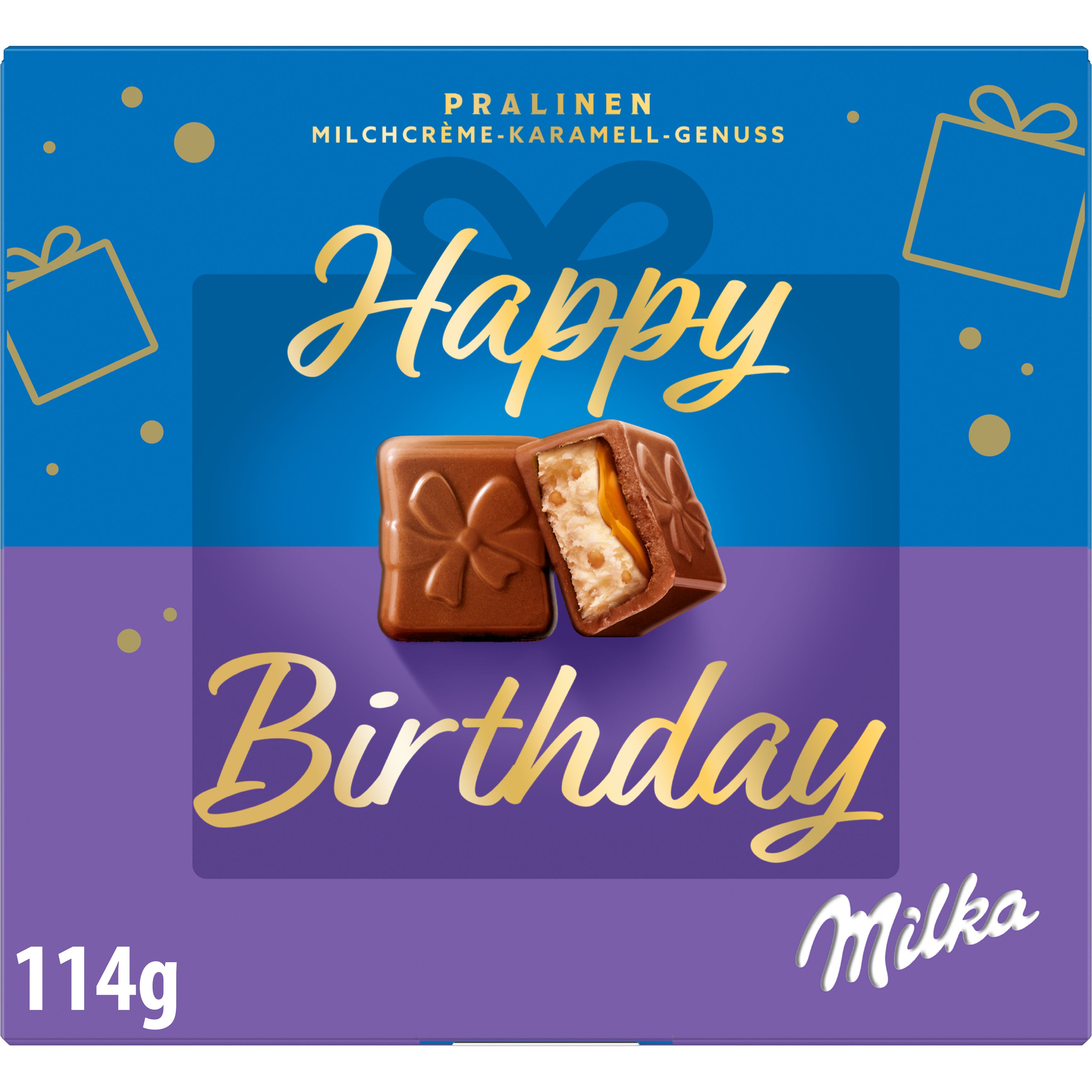 Milka Pralines Alpine Milk Caramel 114g