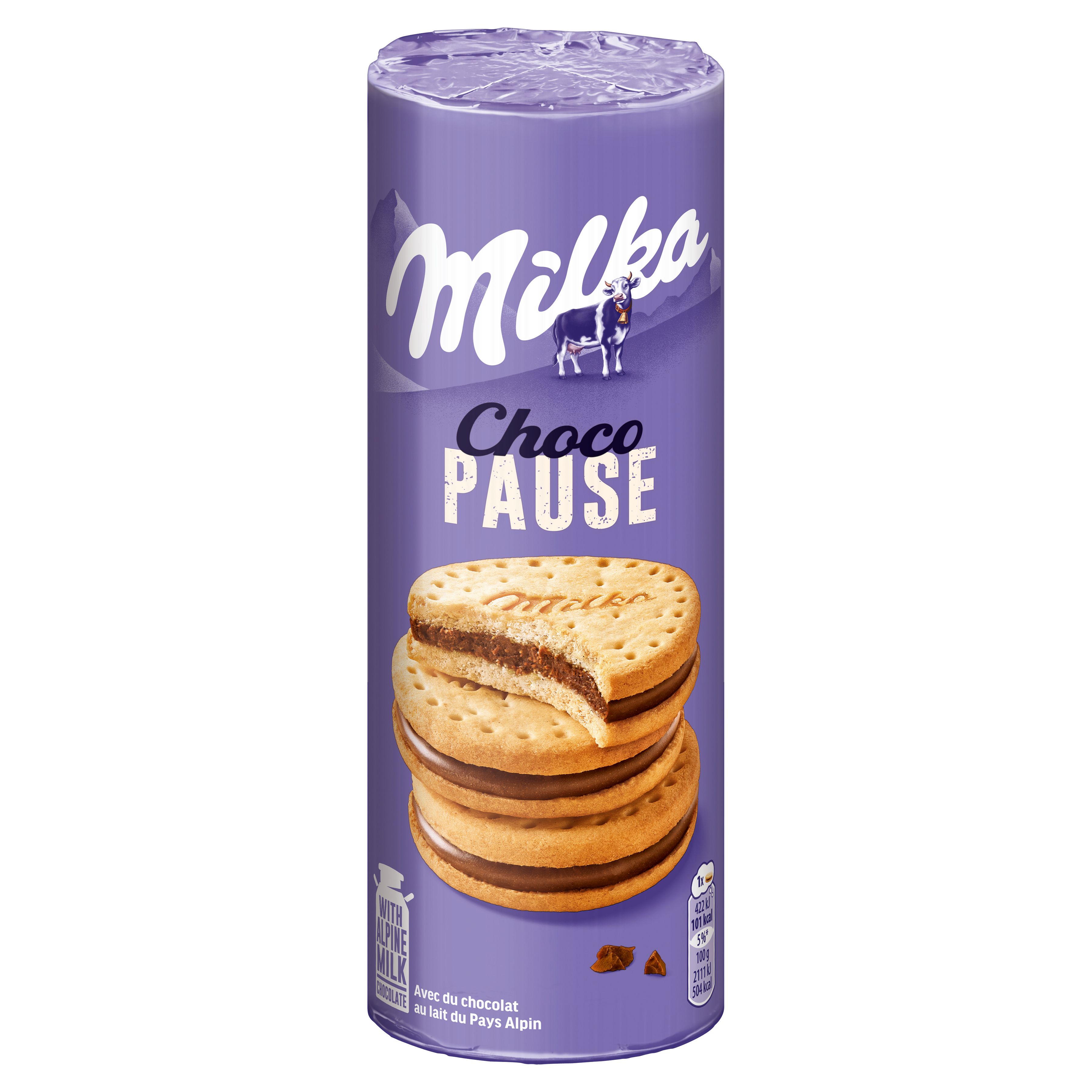 Milka Kekse mit Alpenmilch Schokolade 260g