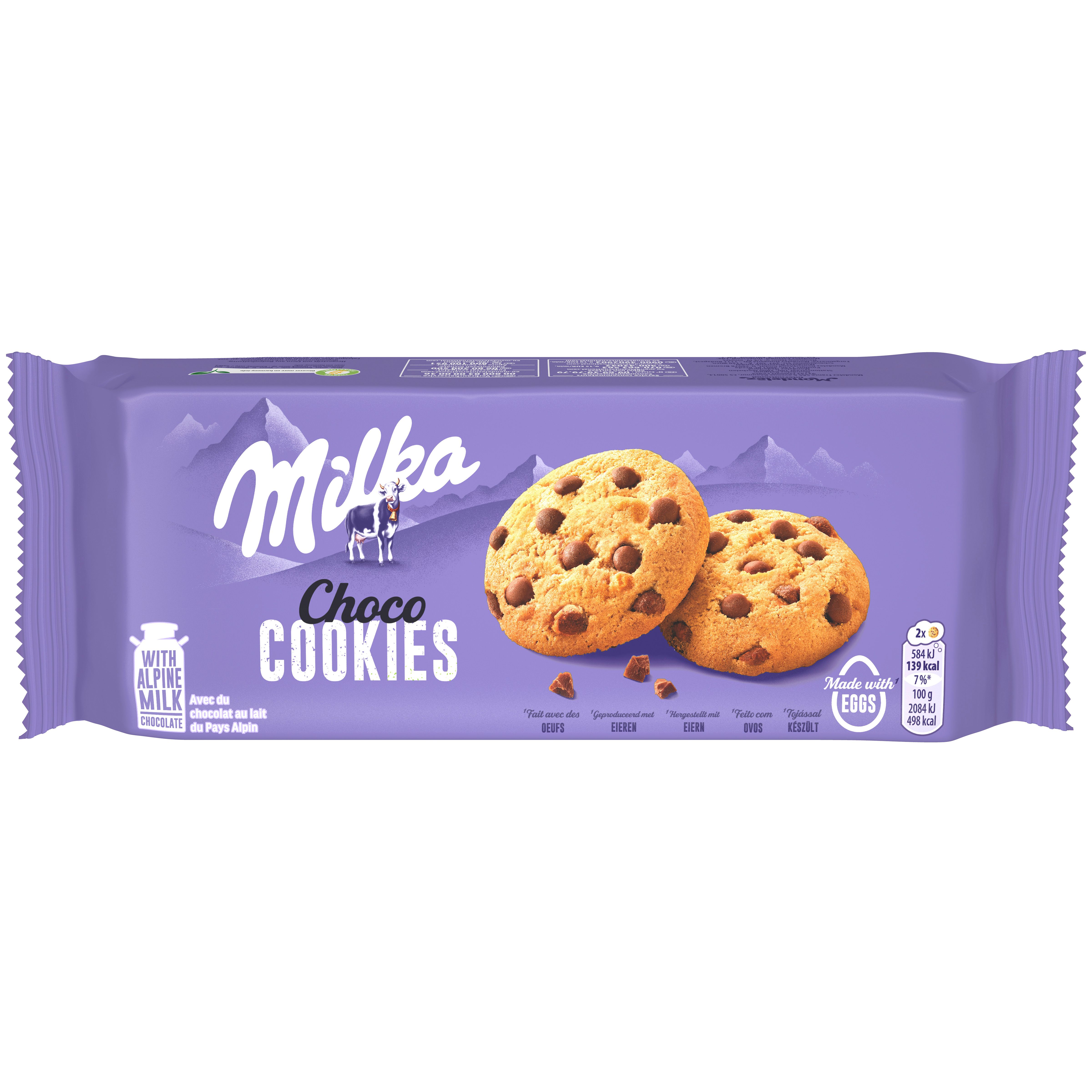 Milka Weizenkekse Alpenmilch Schokolade 168g
