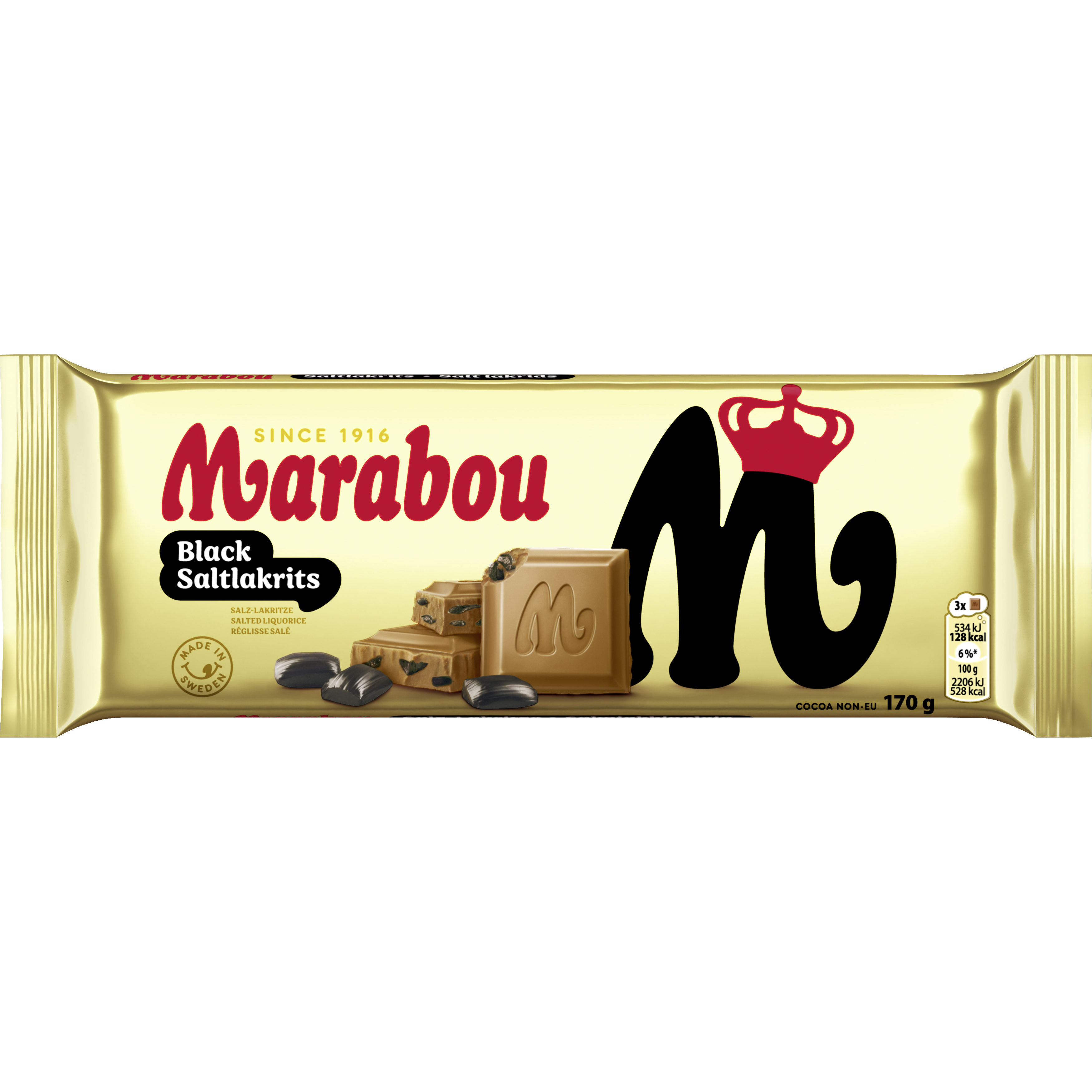 Marabou Milchschokolade Salzlakritz 170g