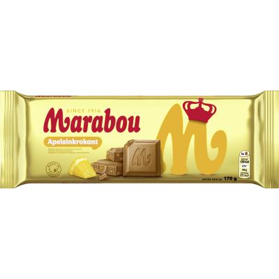 Marabou Tafel Orangengeschmack mit Cornflakes und Mandelkaramell 170g
