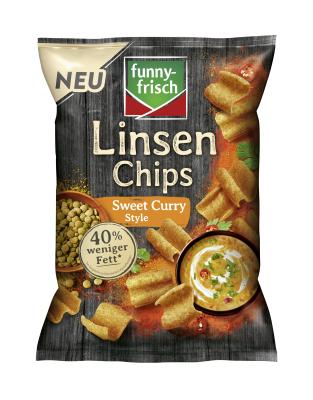 Funny-Frisch Linsen Chips Curry Style 90g