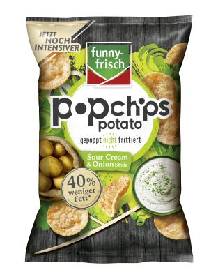 Funny-Frisch Popchips Sour Cream & Onion 80g