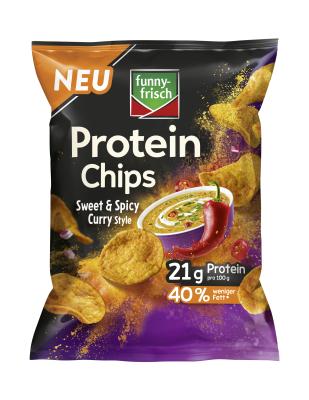 Funny-Frisch Protein Chips Curry 90g