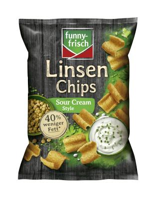 Funny-Frisch Linsen Chips Sour Cream 90g