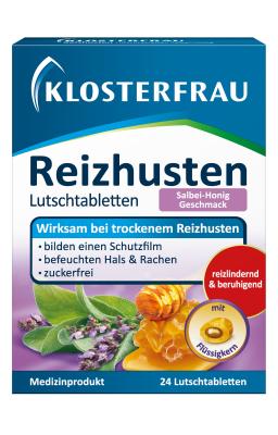 Klosterfrau Reizhusten Lozenges Sage-Honey 24 pcs