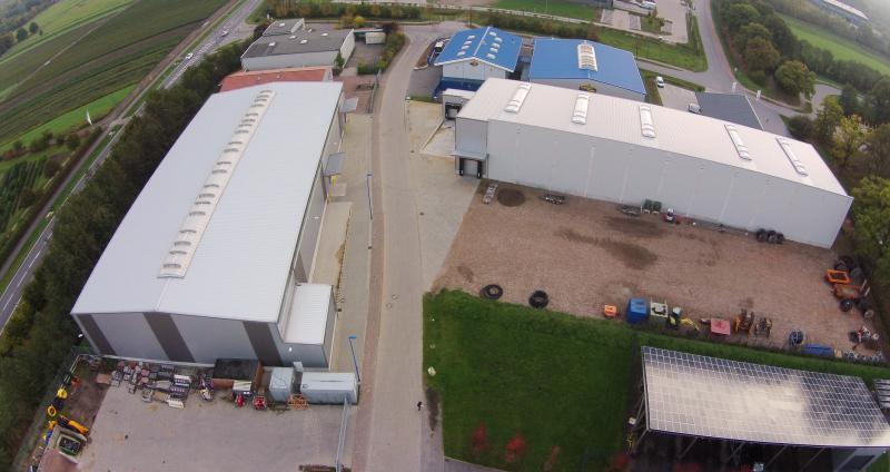 Zentrallager in Tornesch von oben